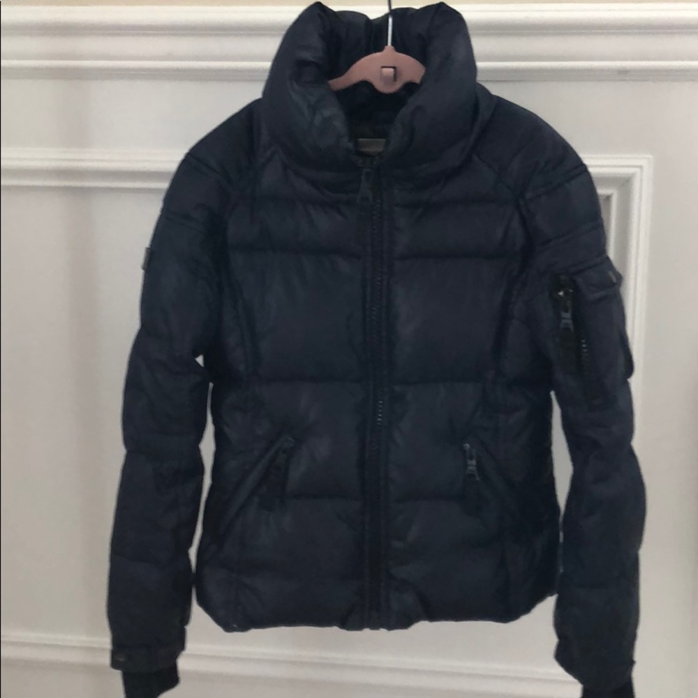 Kids SAM Down Puffer Coat- Navy color